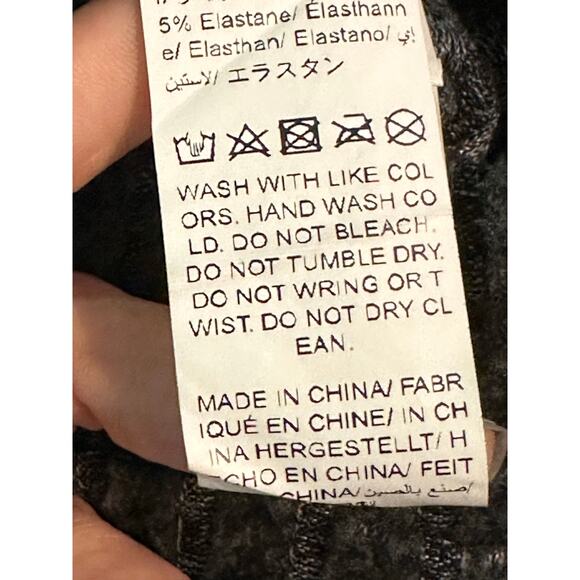 Shein gray knit maxi pencil pull on skirt size 2 - Picture 5 of 15